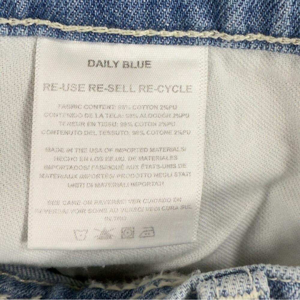 Daily Blue By AG Hype Straight Leg Jeans High Rise Distressed Dust Size‎ 25 NEW - Picture 11 of 15